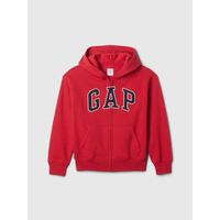 Polerón Niño Logo Con Cierre Rojo