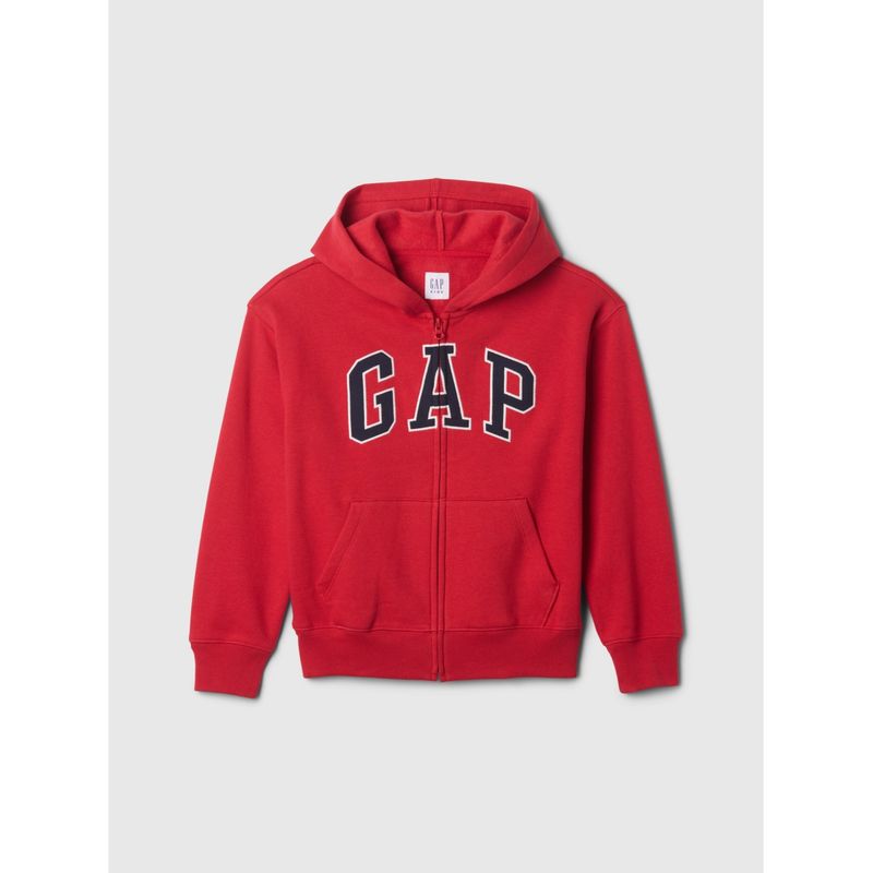 GAP - Polerón Niño Logo Con Cierre Rojo GAP.