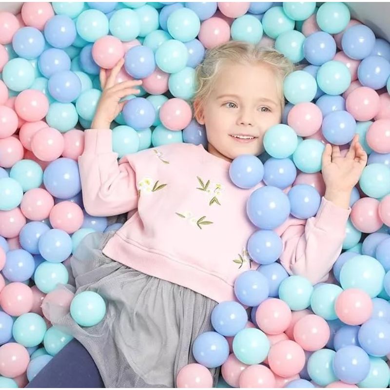 GENERICO - Malla Pelotas De Colores 25 pelotitas Para Carpas o Piscina