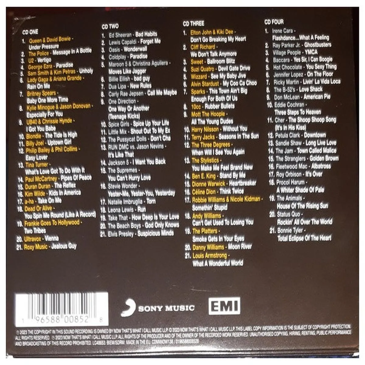 HITWAY MUSIC - NOW MASSIVE HITS & 1S - VARIOUS 4CD DIGIPACK - CD