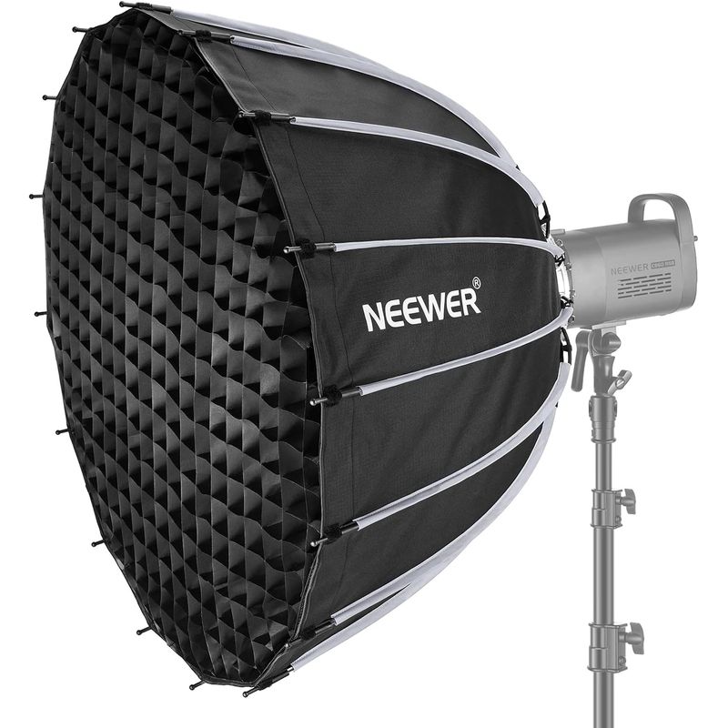 NEEWER - Softbox Parabólico Neewer de 85 cm con Grid y Montura Bowens​