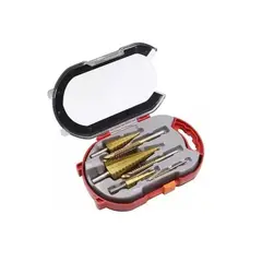 GENERICO - Set 6 Brocas Cónicas Escalonada 4mm A 32mm Paso A Paso
