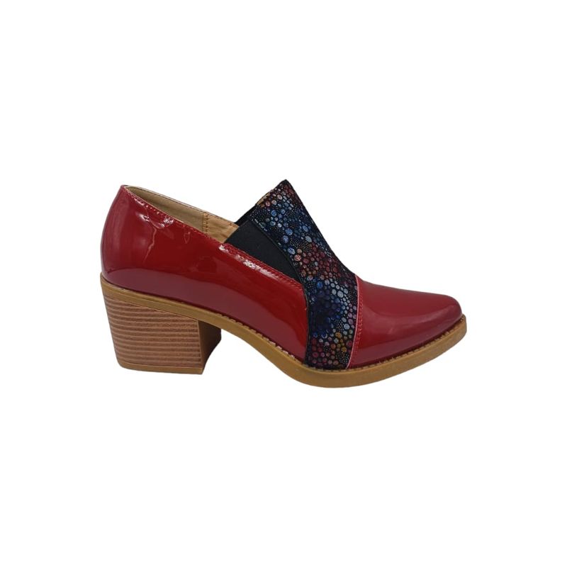 HERIEL - Botín Rojo Taco Charol Mujer