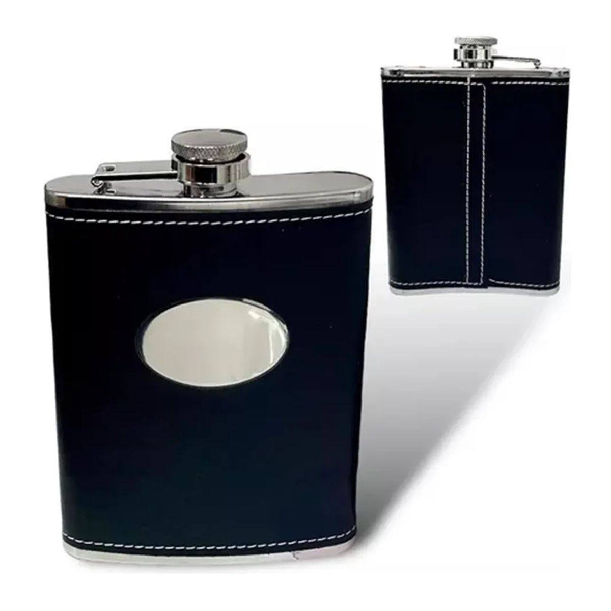 GENERICO - Licorera Petaca Wisquera 9oz + Copas + Accesorios