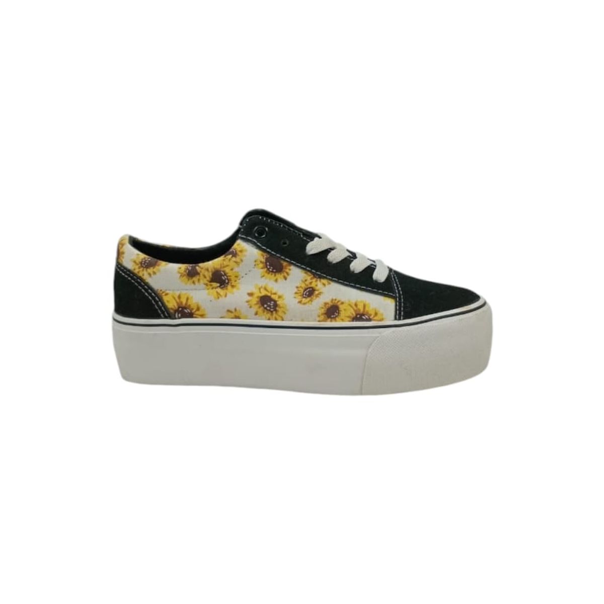 HERIEL - Zapatilla Negra Plataforma