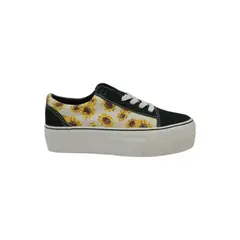 HERIEL - Zapatilla Negra Plataforma