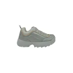 HERIEL - Zapatilla Plateada Plataforma Mujer.