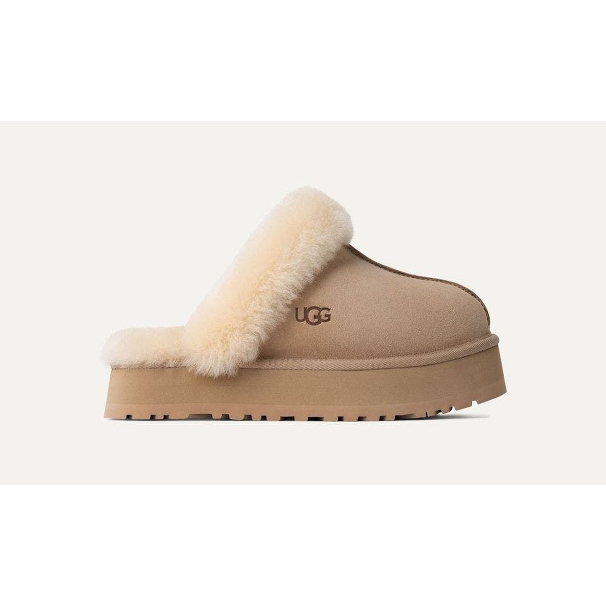 UGG - Pantufla Mujer Disquette Beige UGG