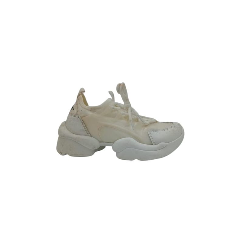 HERIEL - Zapatilla Blanca Plataforma Mujer.