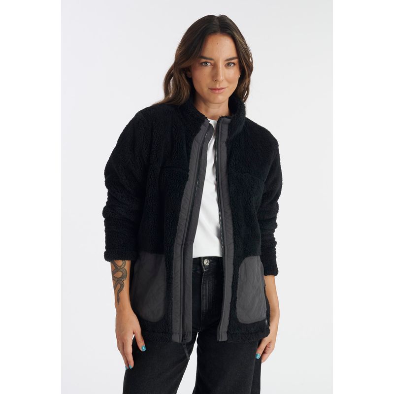 NIMTU - Chaqueta Clavel Casual Negro Nimtu