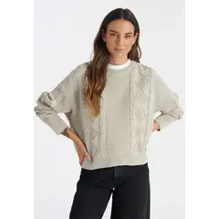 NIMTU - Sweater Michay Casual Gris Nimtu.