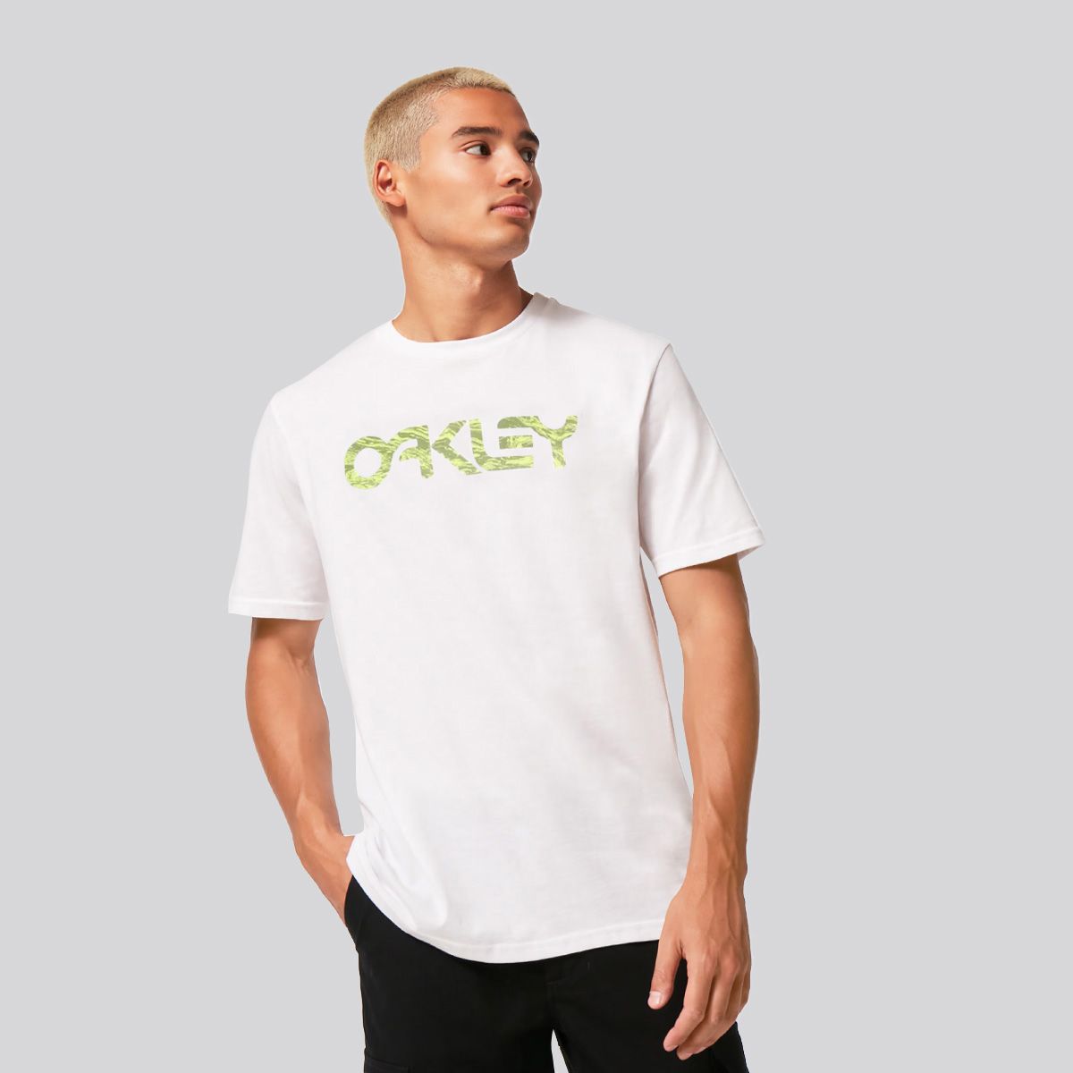 OAKLEY - Polera Hombre B1B Sun Oakley White/Green