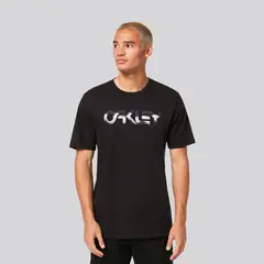 OAKLEY - Polera Hombre B1B Sun Black/White