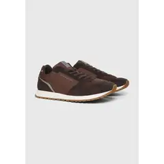TOMMY HILFIGER - Zapatillas New Runner Eva Mix Café
