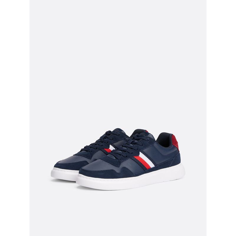 TOMMY HILFIGER - Zapatillas Cupsole Con Cinta Distintiva Azul Tommy Hilfiger