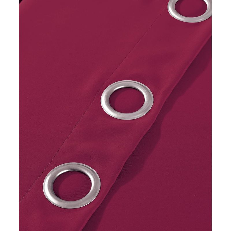 GENERICO - CORTINAS BLACKOUT COLOR BURDEO ENGOMADA 2 LIENZO 140X230 C/U TF