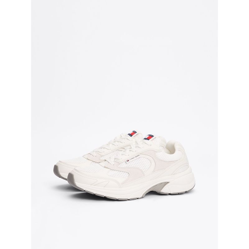 TOMMY HILFIGER - Zapatillas The Coney Con Paneles De Malla Blanco Tommy Jeans