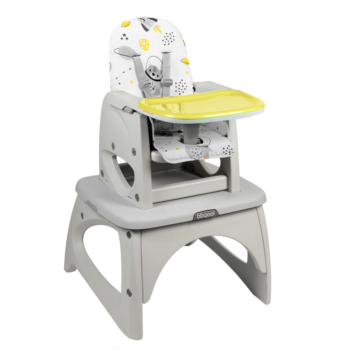 BBQOOL - Silla de Comer Escritorio Foodzy 4-in-1 Yellow