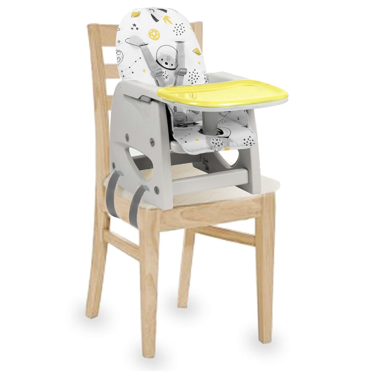 BBQOOL - Silla de Comer Escritorio Foodzy 4-in-1 Yellow