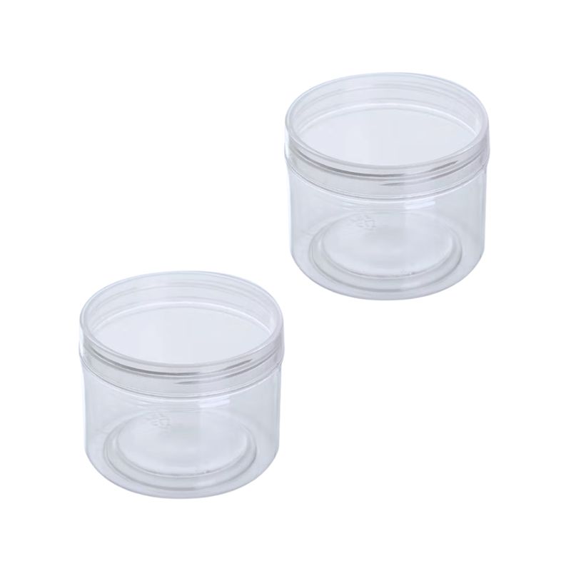 GENERICO - Envase Plástico Con Tapa Rosca Contenedor Pack De 2.