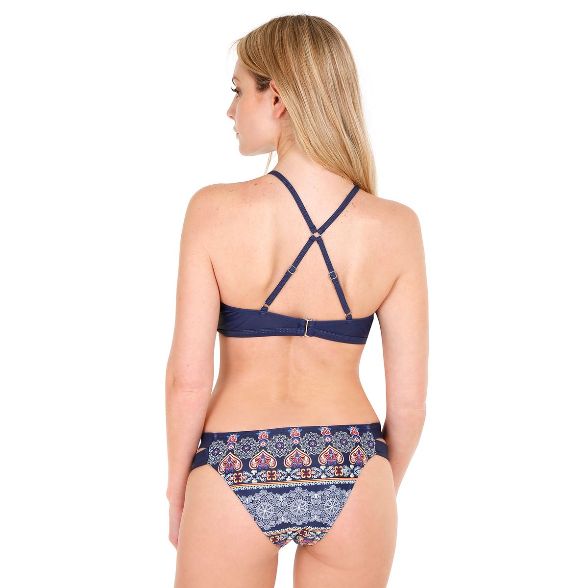 H2O WEAR - Traje de Baño Bikini High Neck para Mujer Azul - Azul