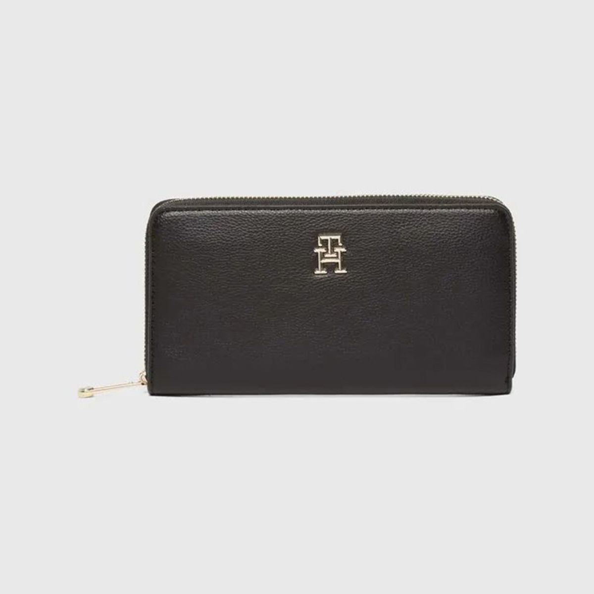 TOMMY HILFIGER - Billetera Soft Con Cierre Negro Tommy Hilfiger