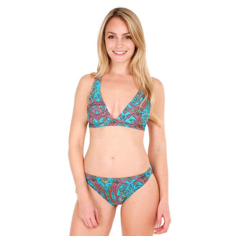 H2O WEAR - Traje de Baño Bikini Halter para Mujer Turquesa - Verde_.