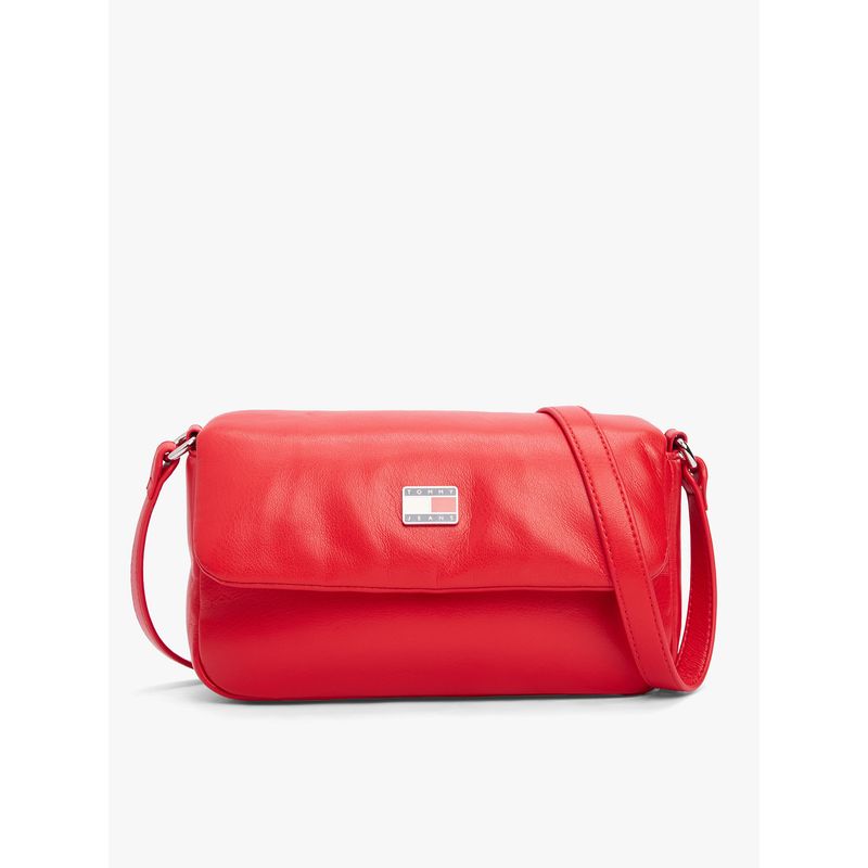 TOMMY HILFIGER - Bandolera Con Solapa Acolchada Rojo Tommy Jeans