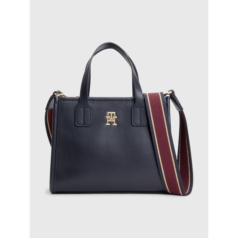 TOMMY HILFIGER - Tote City Summer Monogram Azul Tommy Hilfiger