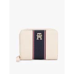 TOMMY HILFIGER - Billetera Legacy Monogram Beige
