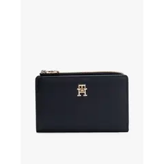 TOMMY HILFIGER - Billetera Distinct Slim Con Logo Azul