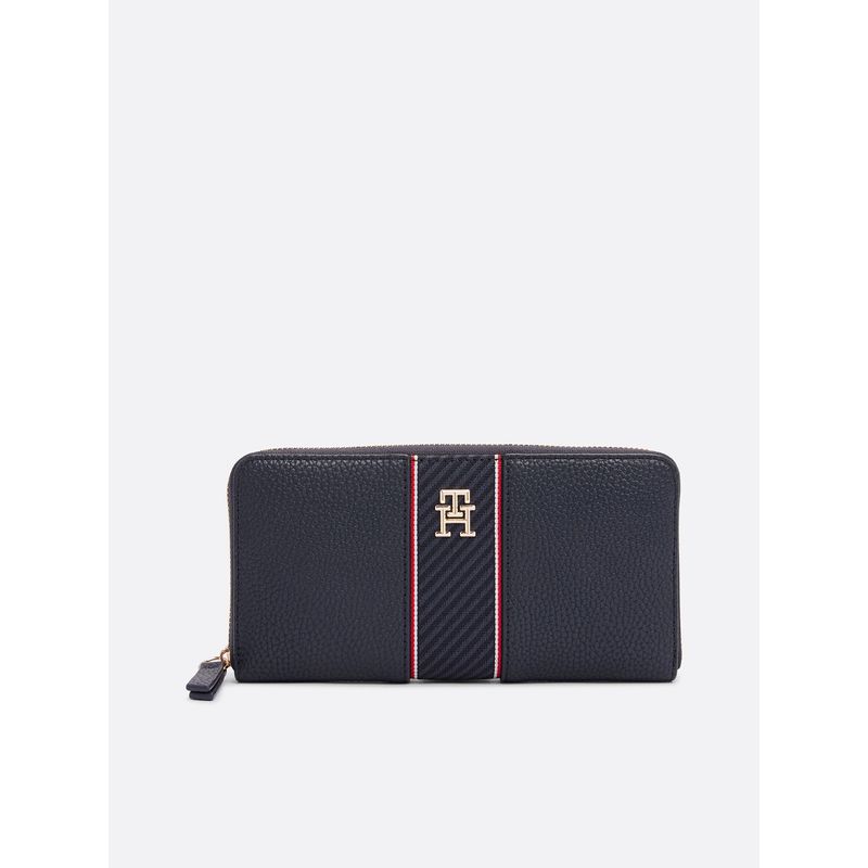 TOMMY HILFIGER - Billetera Legacy Con Acabado Granulado Azul Tommy Hilfiger.