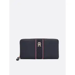 TOMMY HILFIGER - Billetera Legacy Con Acabado Granulado Azul