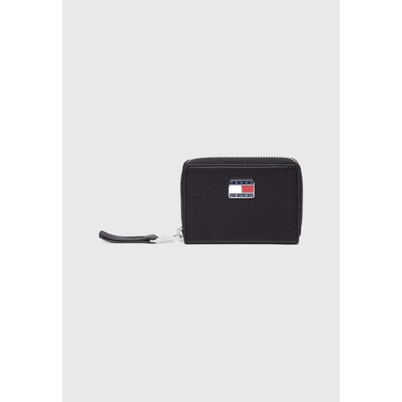 TOMMY HILFIGER - Billetera Pillow Con Logo Negro Tommy Jeans