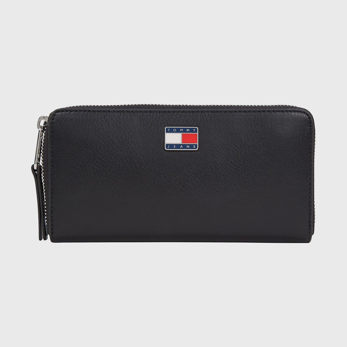 TOMMY HILFIGER - Billetera Pillow Con Cierre Negro Tommy Jeans