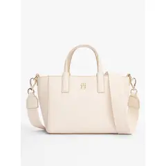 TOMMY HILFIGER - Mini Tote Th Soft Logo Beige