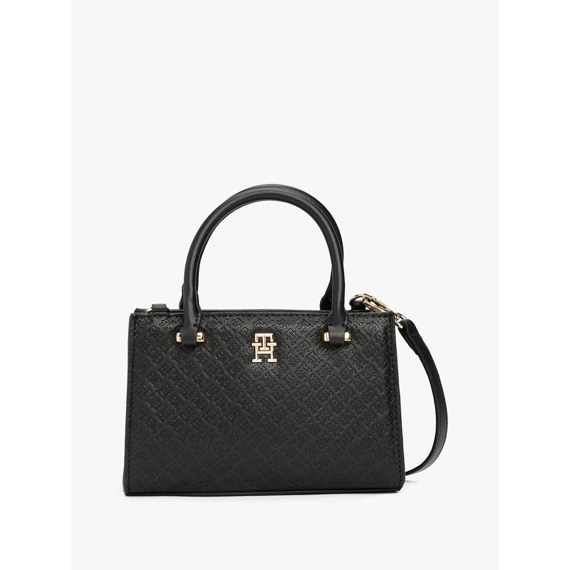 TOMMY HILFIGER - Tote Eternity Monogram Negro Tommy Hilfiger