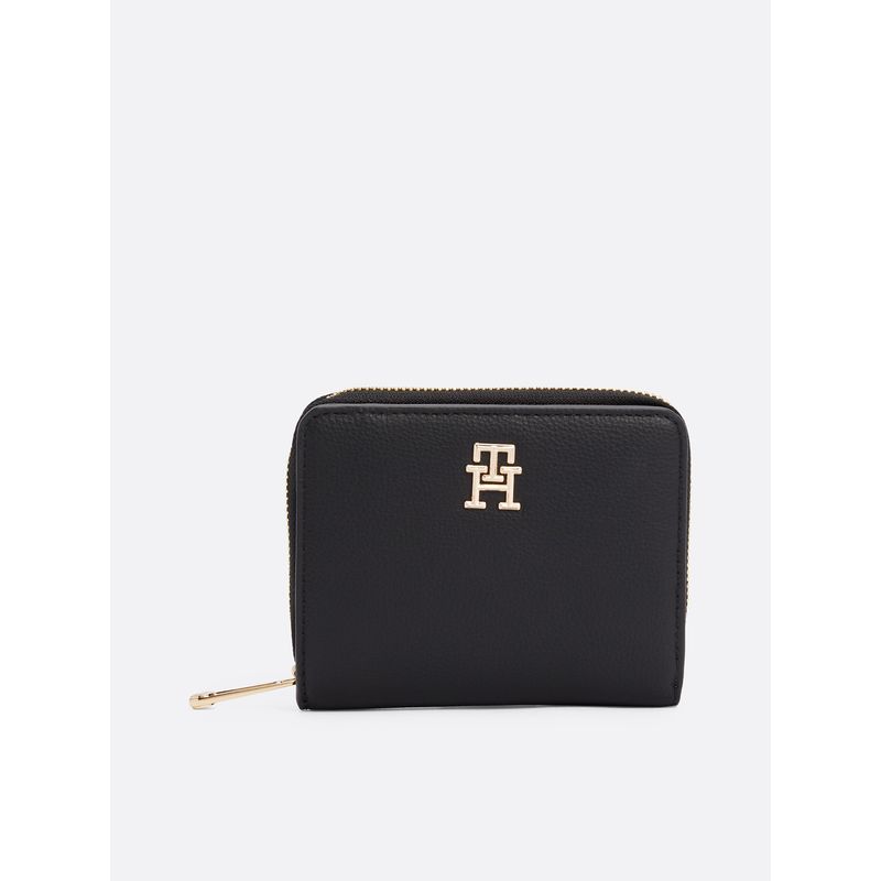 TOMMY HILFIGER - Billetera Soft Con Cierre Negro Tommy Hilfiger
