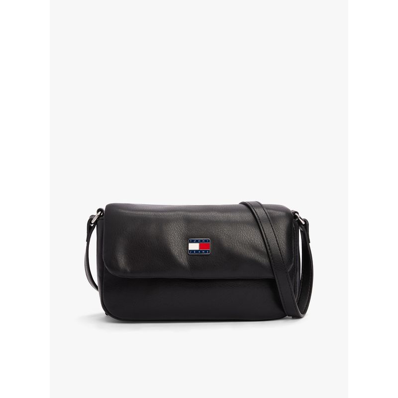 TOMMY HILFIGER - Bandolera Con Solapa Acolchada Negro Tommy Jeans