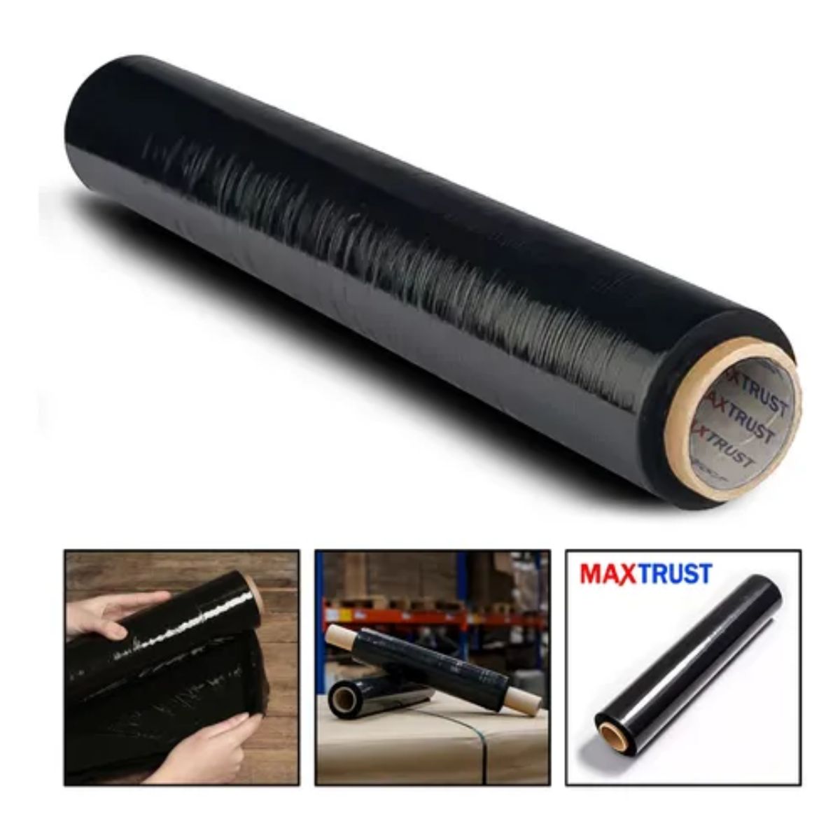 GENERICO - PAPEL Alusa Film Rollo Para Embalaje 250m 20 Micrones NEGRO