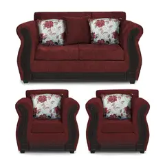 ADONIS LEUDH - Living 2+1+1 Caburgua Chenille Rojo