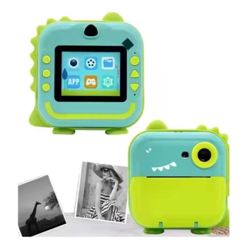 GENERICO - CAMARA DE IMPRESION INSTANTANEA PARA NIÑOS COLOR VERDE WYM