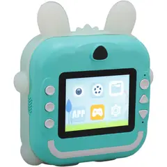 GENERICO - CAMARA DE IMPRESION INSTANTANEA PARA NIÑOS COLOR CELESTE WYM