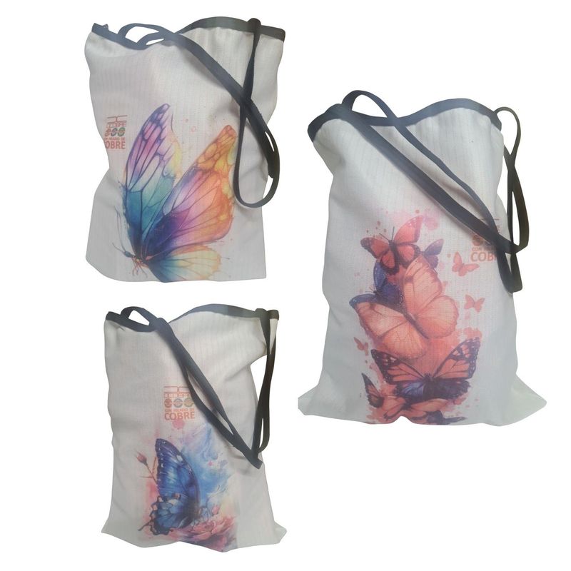 DCOBRE - 3 BOLSOS COBRE MARIPOSAS