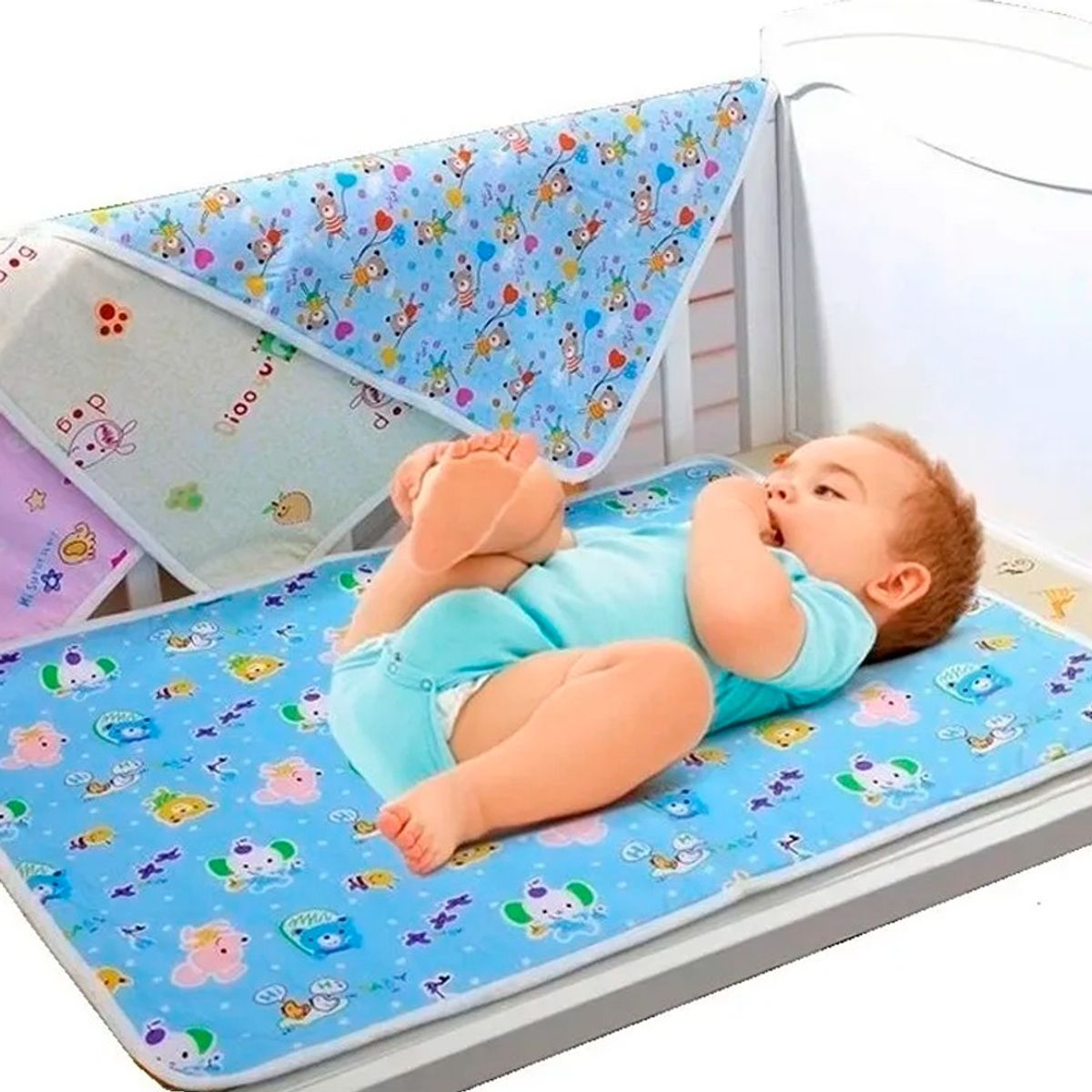 GENERICO - Manta Cambiador De Pañal Portátil Impermeable Azul