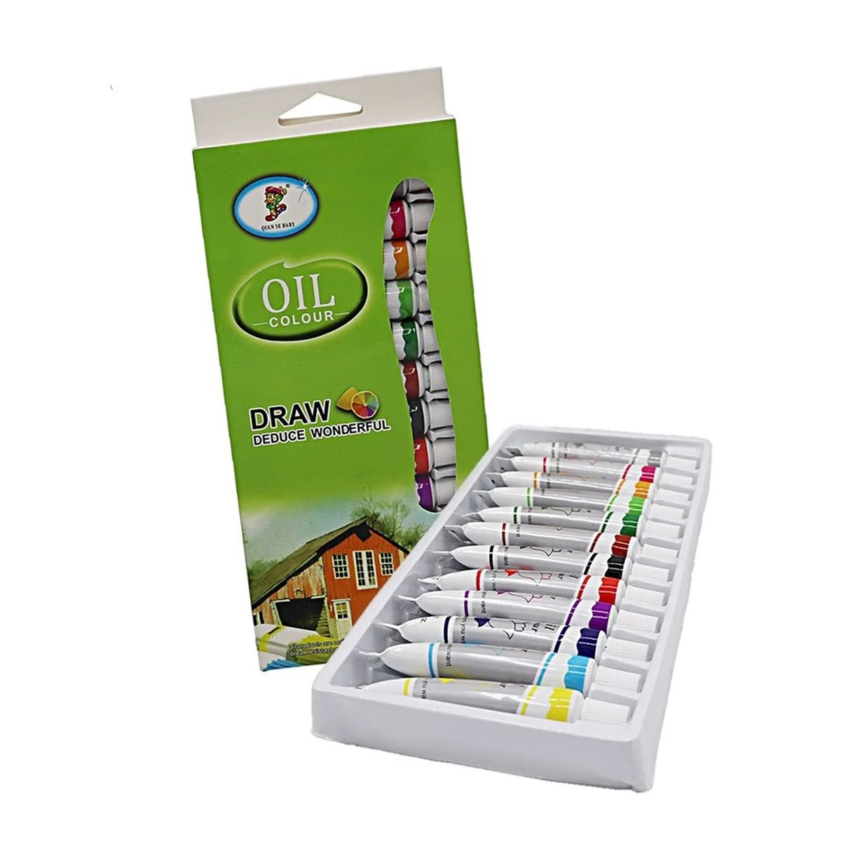 GENERICO - Set De Pintura Oleo 12 Colores Set De Arte Para Pinta