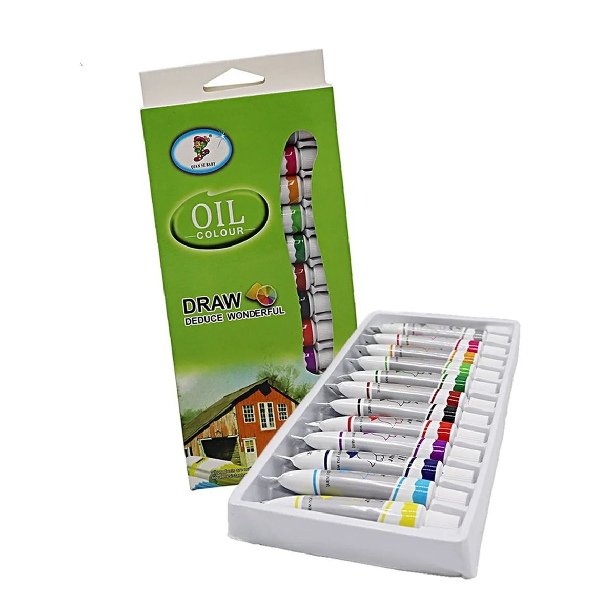 GENERICO - Set De Pintura Oleo 12 Colores Set De Arte Para Pinta