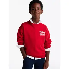 TOMMY HILFIGER - Polerón Fun Flag Logo Rojo