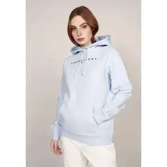 TOMMY HILFIGER - Polerón Hoodie Logo Monotype Celeste Tommy Jeans