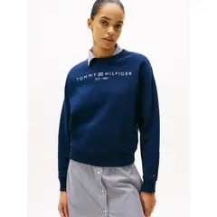TOMMY HILFIGER - Polerón Modern Con Logo Azul